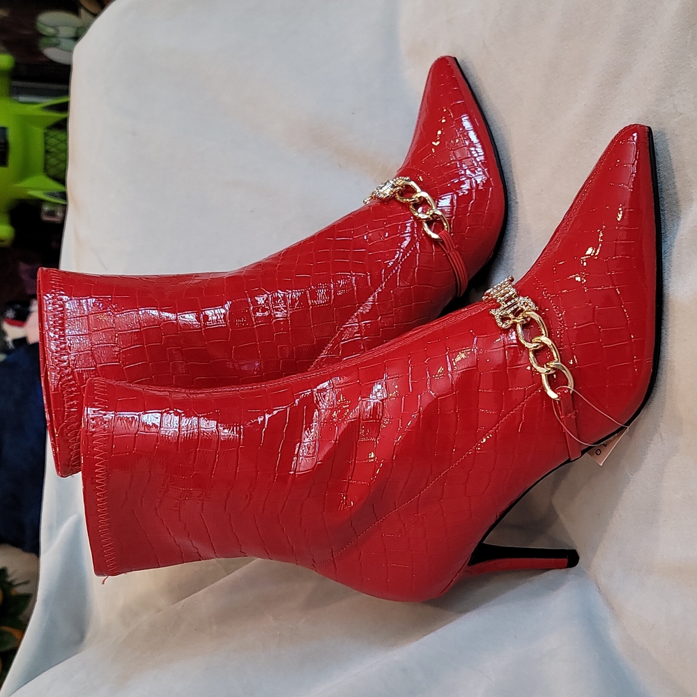 Juicy Couture Boots Red Tommi booties